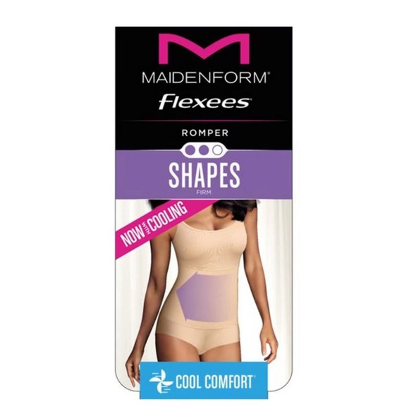 XXL Size NEW Shapewear Flexees Women's Maidenform Cool Comfort Firm Romper W8305 - Picture 2 of 3